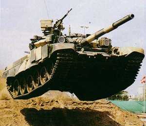 T-90 in the air